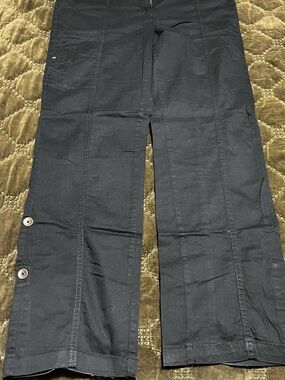 Reitmans Black Zip-Pocket Straight Pants